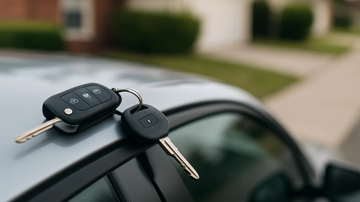 Locked car door being opened with proper lockout tools near Brentwood, CA